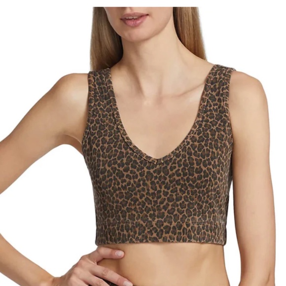 PORTER BRA-LEOPARD PRINT ELECTRIC & ROSE - Picture 1 of 5